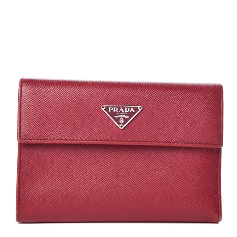 prada saffiano fuoco wallet|prada saffiano wallet men's.